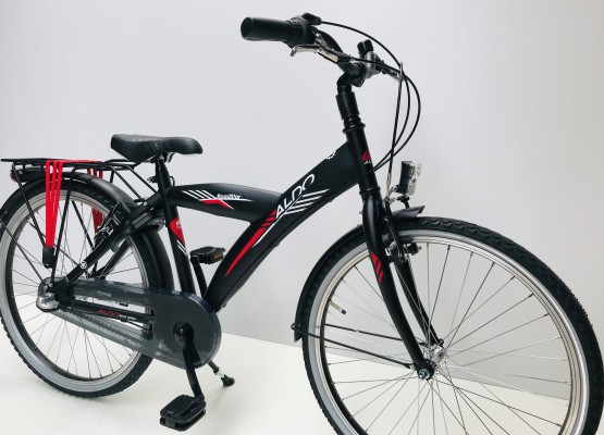 Mat Zwart Red Stripe